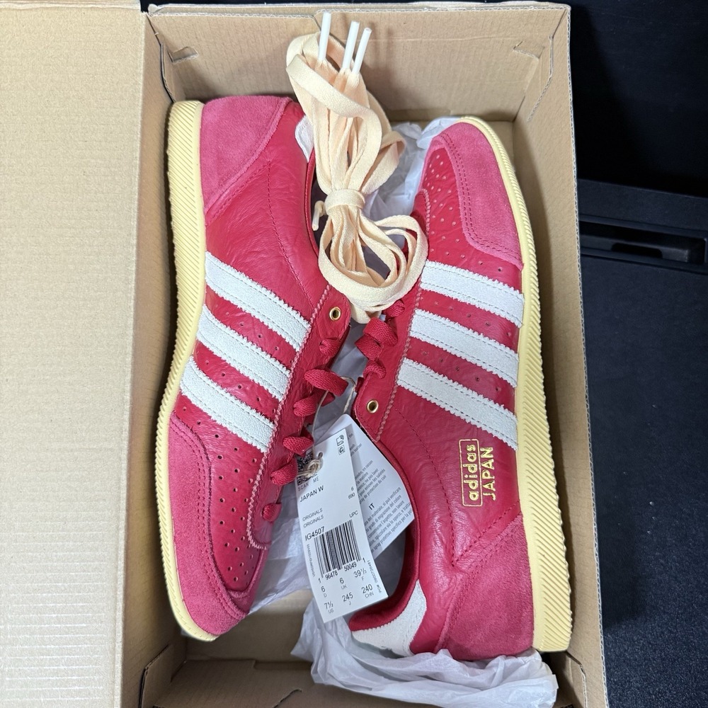 adidas Originals Japan W Women's Size 7.5 Better Scarlet Off White Red IG4507‎ - Picture 14 of 14